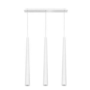 Potrójna lampa wisząca Quebeck - biała