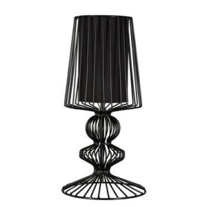 Czarna lampa stołowa Aveiro - nowoczesna, metalowa