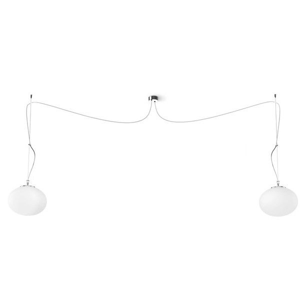 lampa wisząca ze szklanymi kloszami