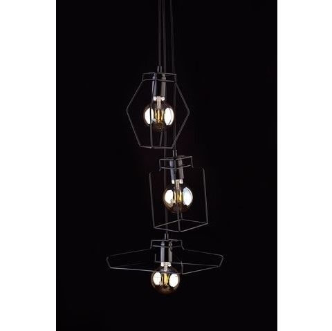 lampa wisząca czarne druciaki