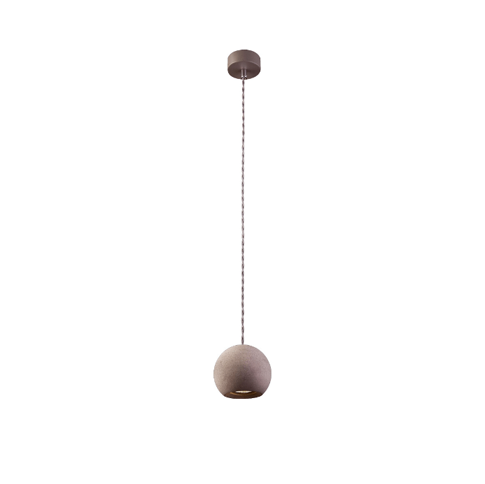 Betonowa lampa wisząca Geometric - kula