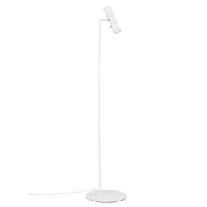 Smukła lampa podłogowa MIB 6 - biała, nowoczesna
