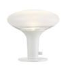 Futurystyczna lampa stołowa Dee 2.0 - biała, szklana