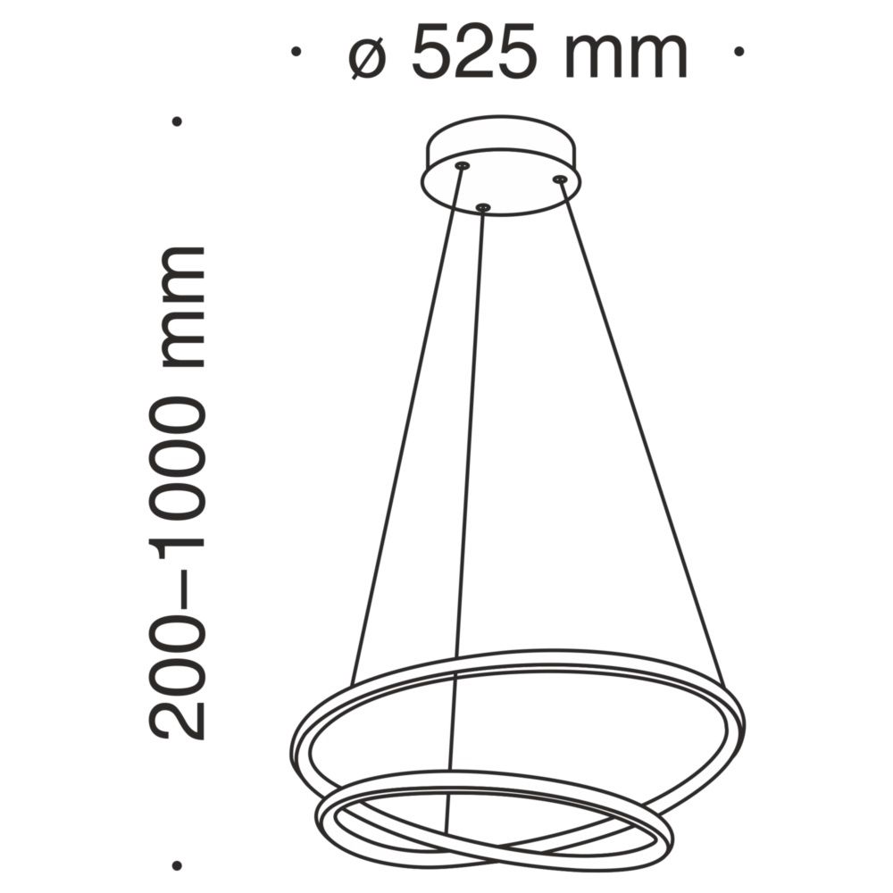 Designerska lampa wisząca Nola - ledowe okręgi - 1
