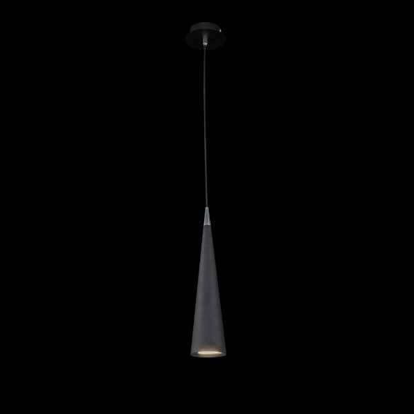 nowoczesna lampa wisząca czarny stożek
