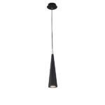 P318PL-01B lampa wisząca z czarnym kloszem do salonu