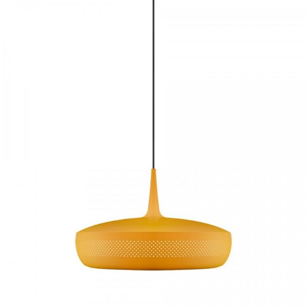 żółta lampa wisząca nad stół