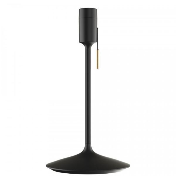 czarna podstawa do lampy stołowej USB