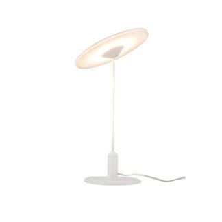 Minimalistyczna lampa stołowa Vinyl - biała, LED