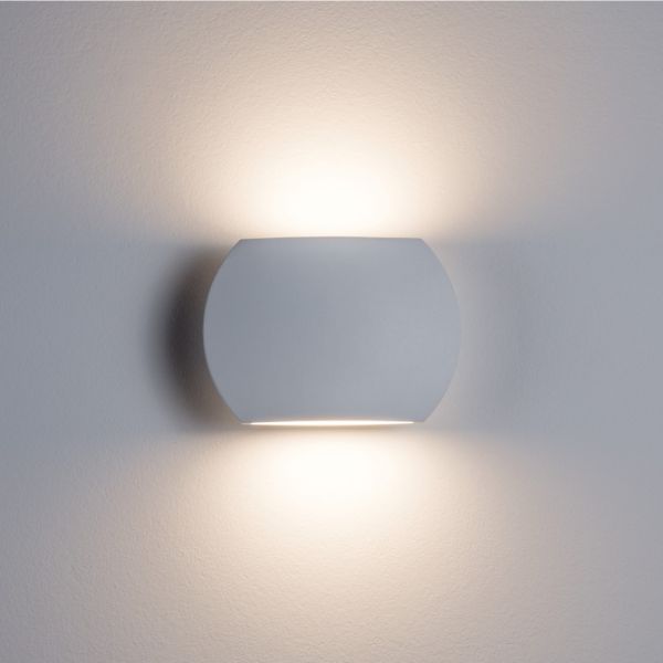 biały kinkiet dekoracyjny LED