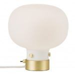 mleczna lampa stołowa do sypialni