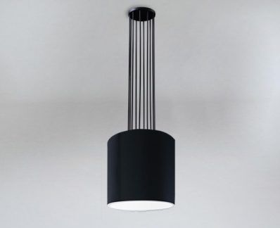 Lampa wisząca IHI druciana z czarnym abażurem