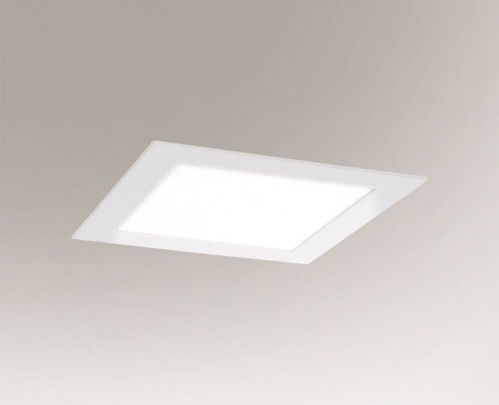 Kwadratowe oczko podtynkowe Tottori LED - białe