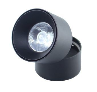 Regulowany downlight sufitowy Creston II - czarny, LED