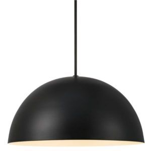 Czarna lampa wisząca Ellen - Nordlux - półkula