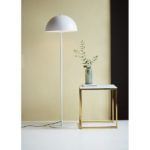 Biała lampa podłogowa do salonu - Ellen grzybek