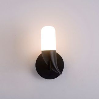 Czarny kinkiet Sakai - nowoczesny, LED