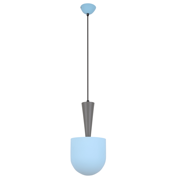 Niebiesko-szara lampa wisząca Visby - nowoczesna