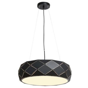 Czarna elegancka lampa wisząca Reus