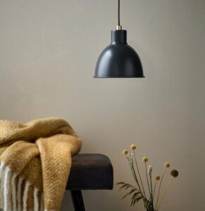 Outlet - Szara lampa wisząca Pop Rough - Nordlux - metalowa