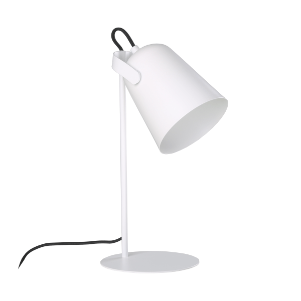 Biała lampa biurkowa Siri - skandynawska, regulowana
