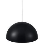 Duża lampa wisząca półkula Ellen - czarna