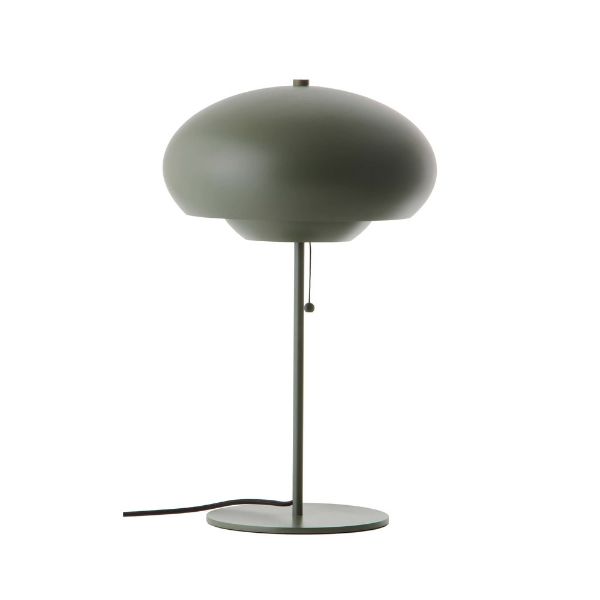 designerska lampa stołowa ciemna zieleń