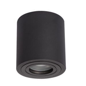 Czarna lampa sufitowa tuba downlight Faro XL - IP65