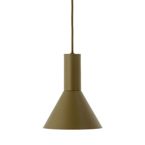 Lampa wisząca z brązowym kloszem nowoczesna