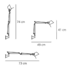 Kinkiet Tolomeo Micro Parete - pomarańczowy - 1