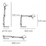 Lampa biurkowa Tolomeo Micro Tavolo - pomarańczowa - 1