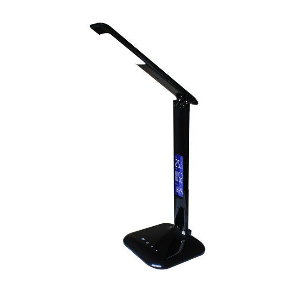 Nowoczesna lampa biurkowa Table - czarna, dodatkowe funkcje