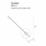 Nowoczesny kinkiet Spider - podłużny, LED - 2