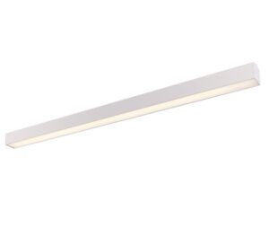 Podłużny plafon Linear - biały, LED, 4000K