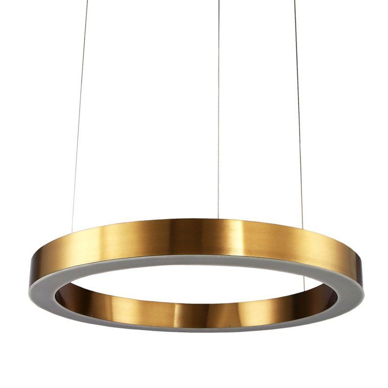 Lampa Circle - wiszący złoty RING LED 60cm