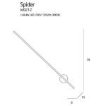 Nowoczesny kinkiet Spider - podłużny, LED - 1