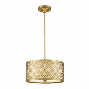 Elegancka lampa wisząca Arabella - złoty klosz