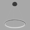 Czarna lampa wisząca Shape - LED, 3000K, 150cm, IP44