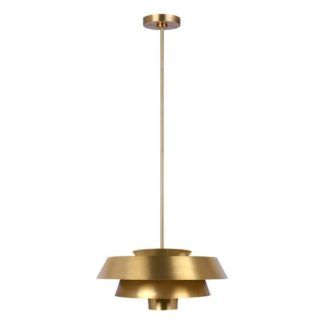 Brisbin - złota lampa wisząca modern classic