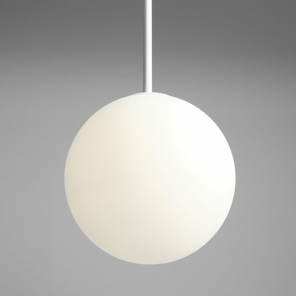 Lampa wisząca Bosso 30 - biała, szklana - 4