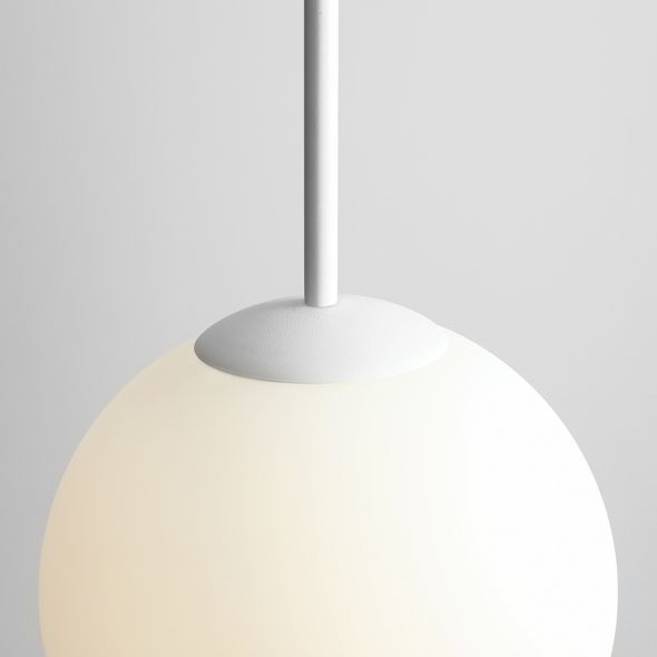 Lampa wisząca Bosso 30 - biała, szklana - 2