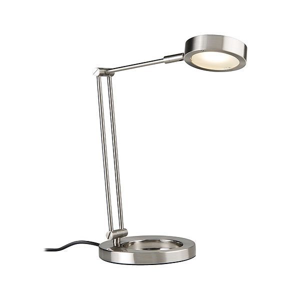 Nowoczesna lampa biurkowa Zed - srebrna, LED