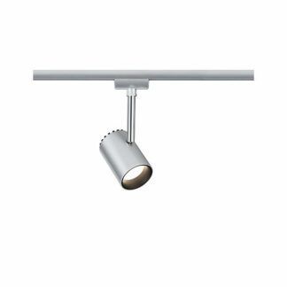 srebrny szynowy reflektor sufitowy