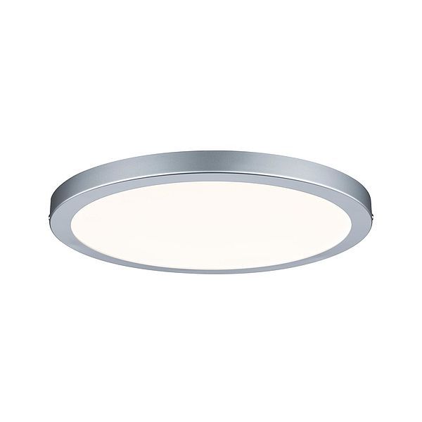 Srebrny plafon Atria - 30cm, LED, okrągły