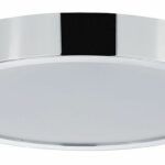 Plafon Aviar - IP44, LED, chrom, mleczny klosz - 1