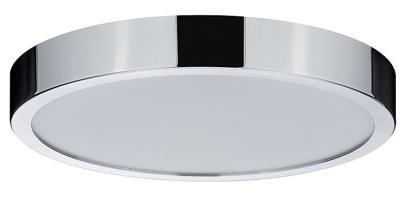 Plafon Aviar - IP44, LED, chrom, mleczny klosz - 1