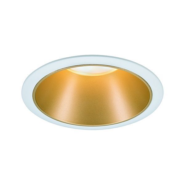 Oczko sufitowe Cole Coin - LED, biel i złoto, IP44