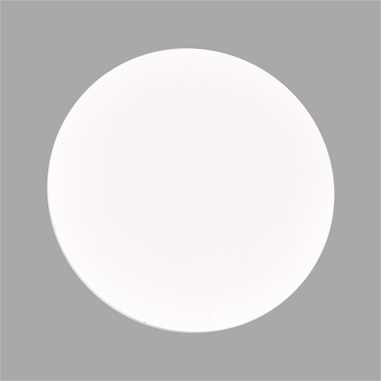 Biały kinkiet Rega - okrągły klosz, dekoracyjny