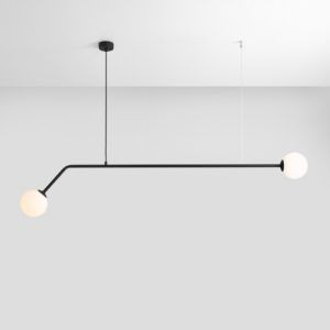 Podwójna lampa wisząca Pure - szklane klosze