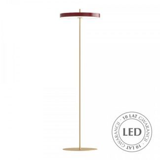 Lampa podłogowa Asteria - bordowa, LED